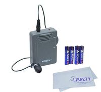 Reizen Deluxe Bundle Loud Ear 110dB Gain Personal Amplifier with an Extra Pair of AAA Alkaline Batteries and Liberty Cleaning Cloth
