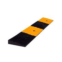 Indoor Rubber Ramp, 3.8cm Non-Slip Curb Ramp, Rehabilitation Center Portable Service Ramps Wheelchair Safety Uphill Mat (Color: Black, Size: 100 17 3.8cm)