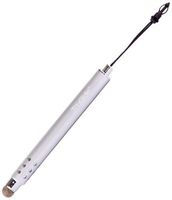 TruGlide Stylus with Microfiber Tip for new iPad, iPad Mini, iPhone 5, iPhone 4, Kindle Fire, Samsung Galaxy Tablet and Smartphone, Nook, all Touch Screen Tablets (Brushed Silver with Tether)