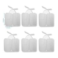 12 Pieces Electrode Pads for TENS Unit EMS Machine Device Massager Premium Quality Self Adhesive Square 4" x 2" Extra Large Replacement Pads