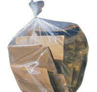 Plasticplace W8LDC Trash Bags, clear, 24 x 23,500 clear trash bag