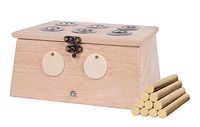 OuYang Hengzhi Solid Wood Moxibustion Box with 6 Moxa Holes + 10 Moxa Rolls Waist Abdomen Use Mu Zhi Ai Jiu He 6孔灸盒+10条艾灸条