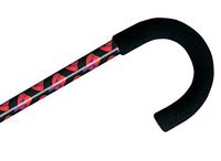 Tourist Adjustable Aluminum Cane with Foam Handle (Red Hat)