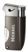 Personalized Visol Poseidon Soft Flame Pipe Lighter with Built-in Tools (Grey)