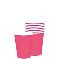 9 Oz Paper Cups | 20ct (Bright Pink)