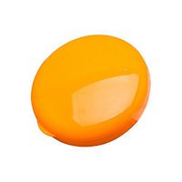 ROSENICE Mini Round Shaped Pill Holder Case Weekly Pill Organizer 7 Compartments (Orange)