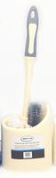 ALL FOR YOU Toilet Bowl Cleaning Brush and Holder Set (Beige)