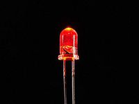 Adafruit Super Bright Red 5mm LED (25 pack) [ADA297]
