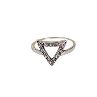 Cenglings Crystal Jewelry Goddess Moon Star Ring for Women and Girls Moon Ring Cubic Zirconia (D)