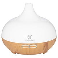 SUNDAYOAK Essential Oil Diffuser - Premium Quality, 500ml Capacity, Multi Function, Multi Timer, Multi Changing Colourful Mood Lights, Whisper Quiet, Easy Clean with Safety Auto Shut Off