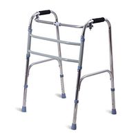 Lightweight Folding Four Wheel Rollator Walker with Padded Seat, Double Crossbar for Seniors Wide Walker Supports Up to 220 Lbs