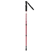 Crutches Hiking Sticks Telescopic Light Cane Climbing Equipment Aluminum Alloy Multi-Purpose Outdoor Three-Section Carrying (Color : Red, Size : 60cm)