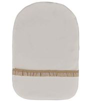 Stretchy Deodorizing Ostomy Pouch Cover (Beige - Frill), XL)