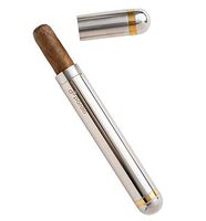 Pardo Cigar Tube - Stainless Steel PortableTravel Case - Large Ring Gauge Cigars
