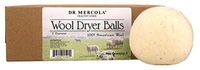 Dr. Mercola Natural Wool Dryer Balls - 3 Balls