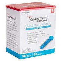 Cardinal Health Universal Safety Seal Lancets, 28G - 100/bx