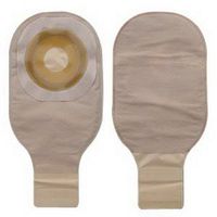Premier 1-Piece Drainable Pouch Precut 1" with Flextend Barrier, Beige - 10 Each / Box