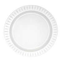 Party Essentials N561861 Elegance Hard Plastic Round Dinner Plates, 10.25", White (Case of 240)