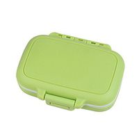 jieli Portable 3 Slots Seal Folding Pill Cases Jewelry Candy Storage Box Vitamin Medicine Pill Box Case Container for Pocket or Purse Daily Pill Box