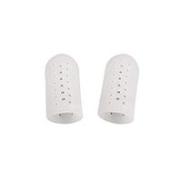DOINSHOP Bunion Relief 2 Big Toe Protectors for Bunions Treatment Gel Toe Separators,Spacers,Straightener and Spreader for Toe Alignment (White)
