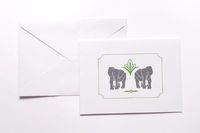 Vintage Elephant Stationery Note Card Set