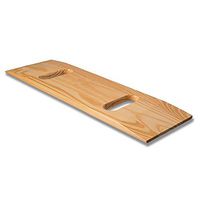 DMI Wooden Slide Transfer Board, 440 lb Capacity Heavy Duty Slide Boards for Transfers of Seniors and Handicap, 24 x 8 x 1 - (2) Cut Out Handles