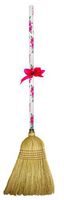 Cute Tools Garden Broom - Landscaping Instrument, Sweep and Dust With This Garden Accessory, Hand Painted Wooden Broomstick In The USA, Durable Yard and Gardening Equipment From CuteTools! - Art For A Cause, Pink Geranium