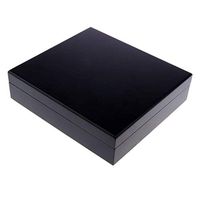 Smoking Set/Cigar Humidor Hygrometer Travel Portable 20 Cigars Case Box Cedar Wood Lined with Cuban Solid Wood Box Men's Gift Box Black Mute