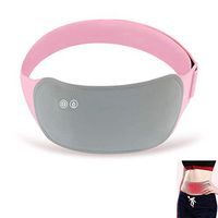 MHGLOVES Heating Waist Belt,Lower Back Heat Therapy Wrap,Massage Heated Belt for Tension Relief Abdominal Pain,Stomach Pain,Period Pain,Portable Heated Belt,Washable,Safety,Gray