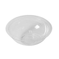 B-KIND Bundle of Clear Round PET Plastic Salad Bowls with Lids - Pack of 50 (16oz)