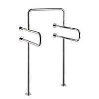 Never give up Polished Stainless Steel Bathroom handrails/Wall-Mounted Straight Hair Towel Rack/Shower Room and Safety handrail wash Basin Sink Men's Urinal handrail (Material : A)
