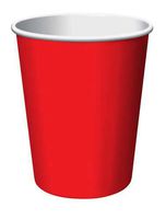 Classic Red Hot/Cold Cup 9 Oz, Solid (10pks Case)