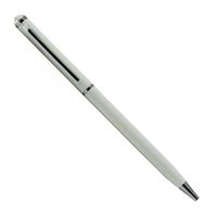 White Crystal Pastel Ballpoint Pen - MADE WITH SWAROVSKI ELEMENTS