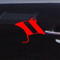 Laptop Macbook Wall Art Manta Ray Scuba Dive Flag Diver Decor Decoration Helmet Car Notebook Die Cut Car Vinyl Red Window Sticker Home Decor Adhesive Vinyl Auto Bike