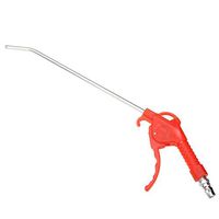 Red Plastic Handle Angled Bent Nozzle Air Duster Blow Gun Cleaner