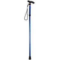 Xqr Old Man's Cane Folding Crutches Old Non-Slip Ultra-Lighting Aluminum Alloy Walking Stick Walker Adjustable Telegraphic Outdoor Walking Stick,Blue