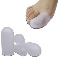 Ortho Pauher Gel Toe Caps for Callus Treatment and Ingrown Toenails Treatment - Toe Protectors for Pain Relief - 2 Pairs
