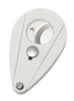 Xikar Xi2 Cigar Cutter With 440 Stainless Steel Blades With Rockwell C Rating Of 57, Pearl White