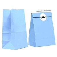 Gift Expressions Small Paper Bags, 40 Count, Light Blue Biodegradable, Thick Paper Treat Bags, Gift Bags, Food Safe Ink & Paper, Eco Friendly Party Favor Bags, Goodie Bags, Bakery Bags