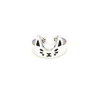 YouCY Cat Ring Opening Adjustable Kitten Ring Adjustable Size Finger Rings Hand Jewelryfor Women Girl Christmas Gift