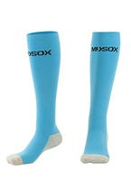 MDSOX Graduated Compression Socks, Light Blue, Medium