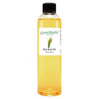 GreenHealth Rice Bran – 8 fl oz (237 ml) Plastic Bottle w/Cap – 100% Pure Carrier Oil