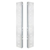 United Pacific Peterbilt Air Cleaner Bracket, Stainless Steel - 26 Mini Light Cutouts