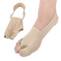 Bunion Straightener Protector Relief Sleeve w/Gel Bunion Stretchy Pads Cushioned Splint, Orthopedic Hallux Valgus Overlapping Corrector Bootie Guard Hammer Toe Pain Aid Surgery Treatment 2 Pcs (S)