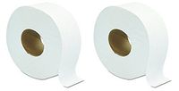 GEN 202 Jumbo JRT Bath Tissue, 2-Ply, White, 9 in Diameter (Case of 12 Rolls) (2-(Case of 12 Rolls))