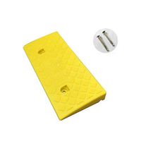 Portable Ramp Mat, Protection Pressure Resistance Triangle Pad, Hospital Wheelchair Steps Accessibility Service Ramp (Size: 50 22 5cm) (Color : Yellow)