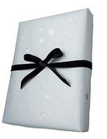 Marble+Vine Luxury Gift WRAP ROLL: Silver Metallic Shimmer with Sparkle Modern DOT (Two Rolls)
