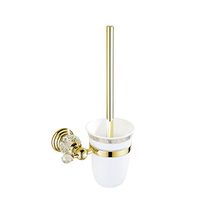 Caribou Faucet Bathroom Wall is Set Bathroom Accessories Antique Gold Crystal Brass Polished Into The Wall Bathroom Hardware Accessories,Toilet Brush