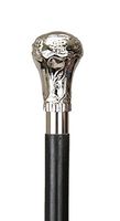 Historical Emporium Men's Statesman Fashion Walking Stick Silver