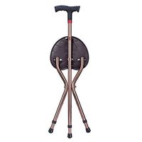 HWCP.CP Crutches Telescopic Smart Lighted Radio Seniors Three Legs Cane Stool,Charging